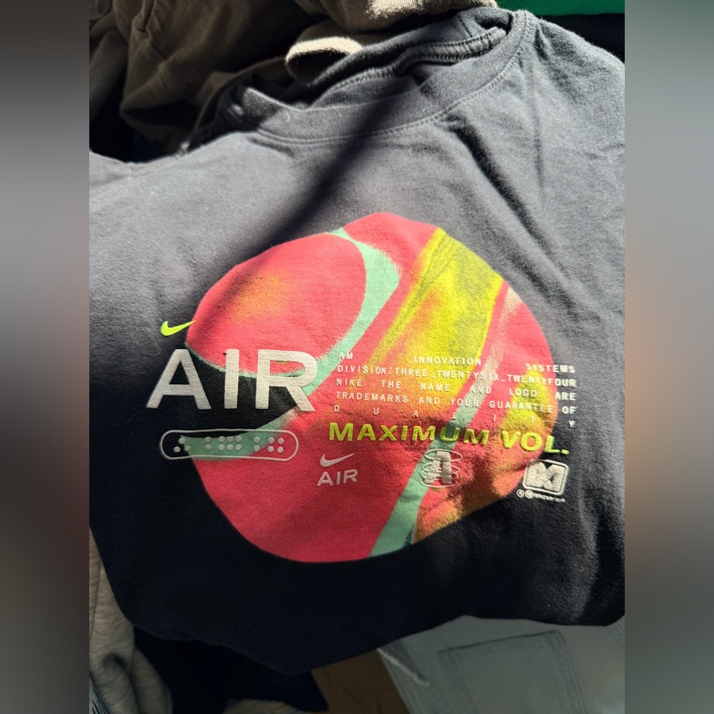 Nike Black Tee with White‎ Logo